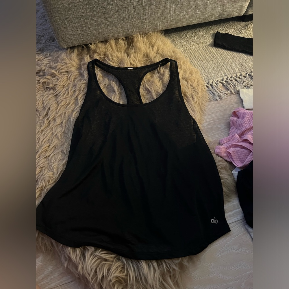 ALO Yoga Black Tank Top